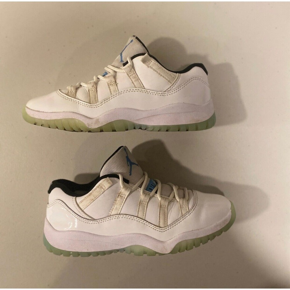 Nike Air Jordan 11 XI Retro Low PS Columbia White Legend Blue 505835-117 Sz 2.5Y - Picture 5 of 7